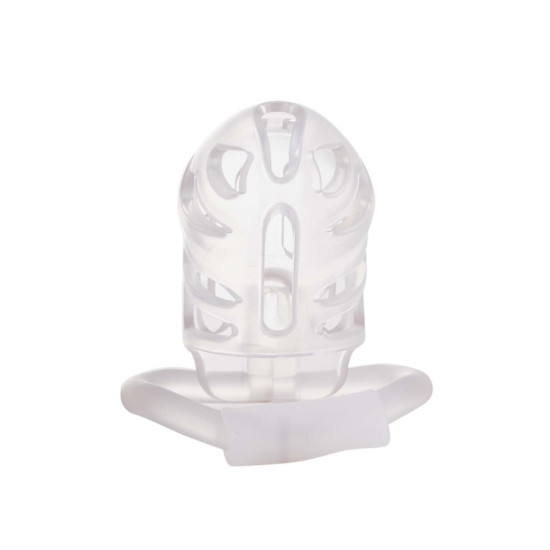 Клітка для пеніса, прозора Lockink Sevanda Plastic Penis Chastity Cage Transparent