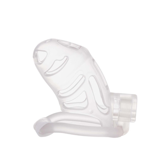 Клітка для пеніса, прозора Lockink Sevanda Plastic Penis Chastity Cage Transparent
