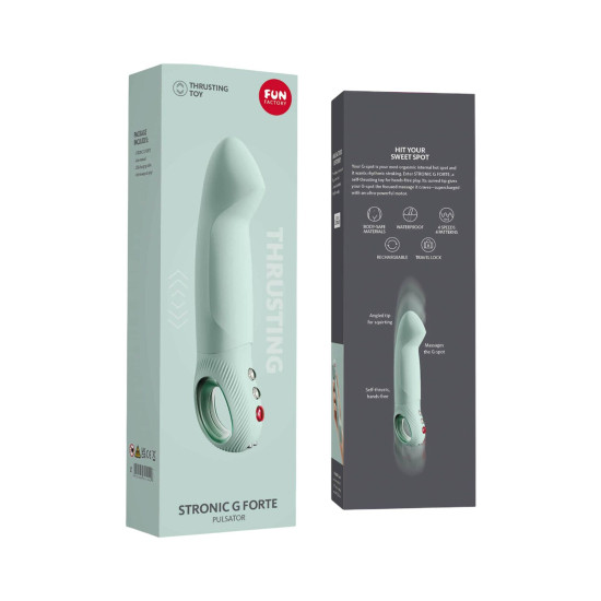 Пульсатор для точки G на 8 режимов Fun Factory STRONIC G FORTE sage green