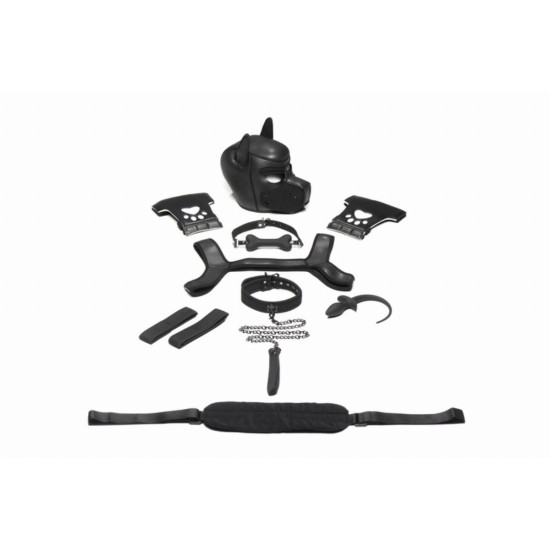 Набір BDSM цуценя, чорний Master Series Luxury Pup Arsenal Set Black