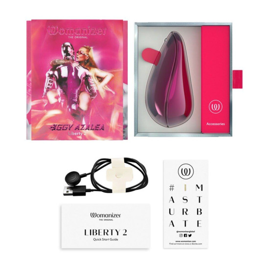 Вакуумний кліторальний стимулятор з магнітною кришечкою і 8 режимами Womanizer Liberty 2 Iggy