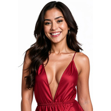 Сексуальне боді, бордове Passion Sensie Body Burgundy, L
