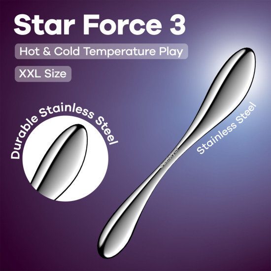 Металлический фаллоимитатор Satisfyer Star Force 3