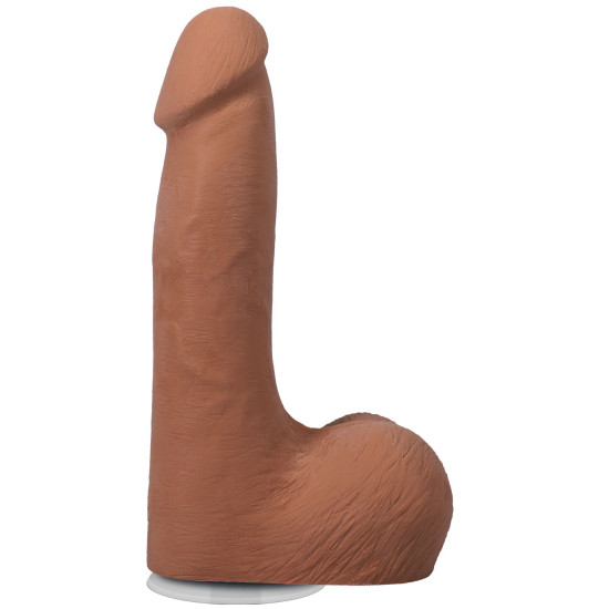 Фаллоимитатор с мошонкой, длина 17.8 см Doc Johnson The Realistic Cock ULTRASKYN - 7 Inch with Balls Caramel