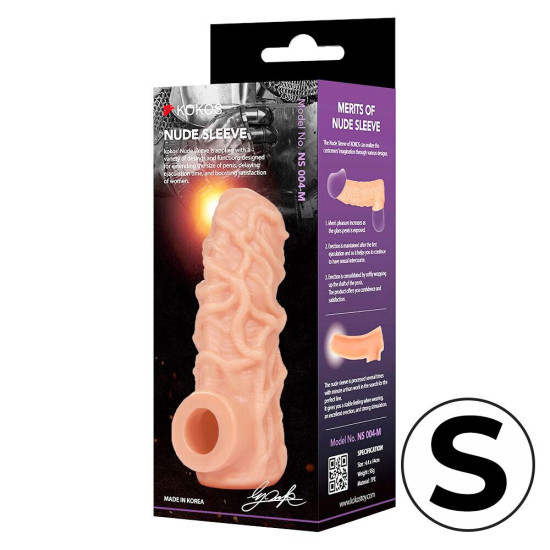 Насадка на член Kokos Nude Sleeve NS 004, S