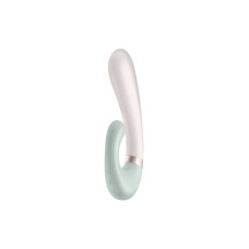 Вібратор-кролик з підігрівом, м'ятний Satisfyer Heat Wave Mint