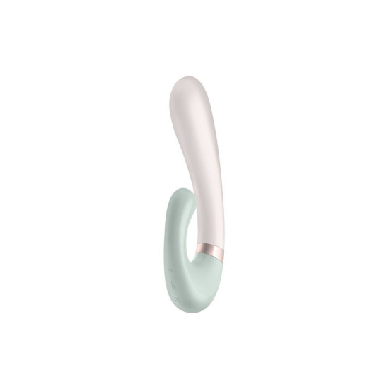 Вибратор-кролик с подогревом, мятный Satisfyer Heat Wave Mint