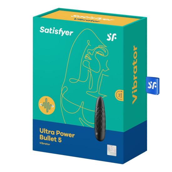 Мини-вибратор, черный Satisfyer Ultra Power Bullet 5 Black (мятая упаковка)