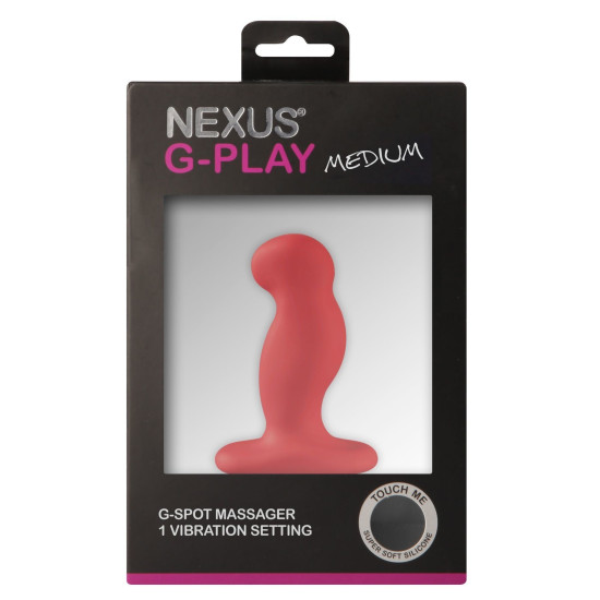Масажер простати з вібрацією, діаметр 3 см, червоний Nexus G-Play Plus Red, M