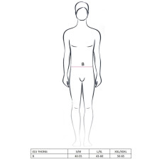 Мужские стринги с блестящим гульфиком, серебристые Passion 015 Thong Silver, L/XL