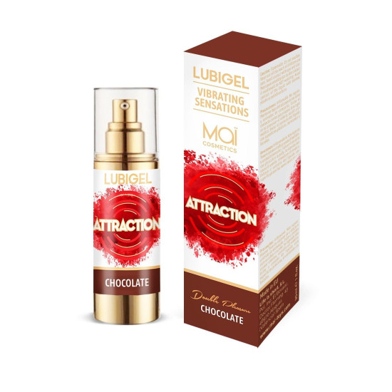 Рідкий вібратор з ароматом шоколаду MAI Lubigel Chocolate, 30 ml