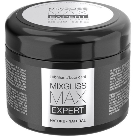 Густая смазка для фистинга и анального секса на водной основе MixGliss MAX Expert Nature, 250 ml