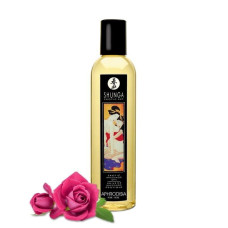 Натуральна зволожуюча масажна олія з ароматом троянди Shunga Aphrodisia Roses, 250 ml