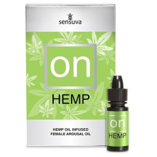 Збуджуючі краплі для клітора з маслом конопель Sensuva ON for Her Hemp Infused Arousal Oil, 5 ml
