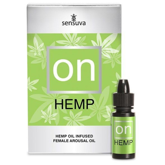 Возбуждающие капли для клитора с маслом конопли Sensuva ON for Her Hemp Infused Arousal Oil, 5 ml