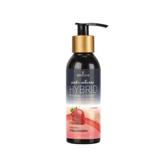 Съедобная смазка для орального секса со вкусом клубники Sensuva Hybrid Strawberry, 125 ml