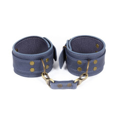Блакитні преміум поножі, натуральна шкіра, в подарунковій упаковці LOVECRAFT Ankle Restraints Blue