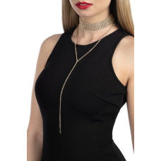 Кольє зі стразами, золотисте Bijoux Pour Toi Emma Gold