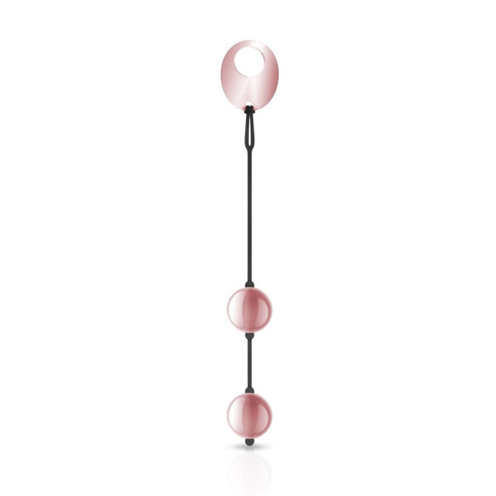 Металлические вагинальные шарики, вес 376 г, диаметр 2,8 см Rosy Gold Nouveau Kegel Balls