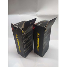 Анальна пробка з кристалом, м'ята упаковка, чорна MAI Attraction Toys №49 Black