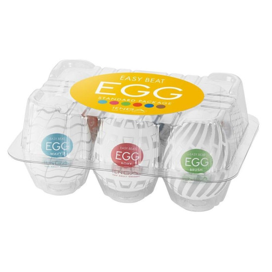 Набор из 6 яиц-мастурбаторов Tenga Egg New Standard Pack