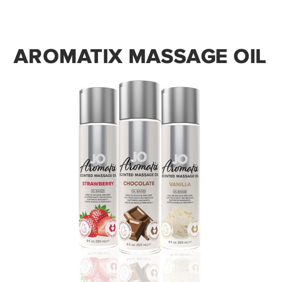 Натуральное массажное масло с шоколадным ароматом JO Aromatix Massage Oil Chocolate, 120 ml
