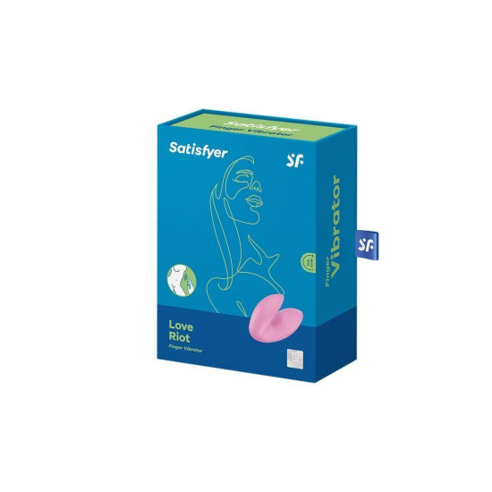 Вібратор на палець із 12 режимами, рожевий Satisfyer Love Riot Pink