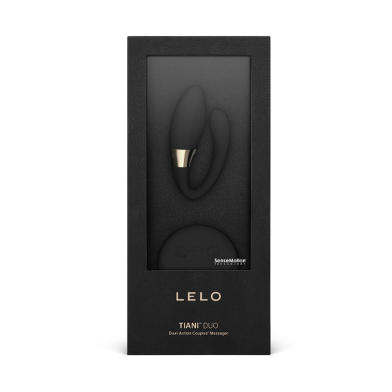 Вибратор для пар с 2 моторами и пультом ДУ, черный LELO Tiani Duo Black