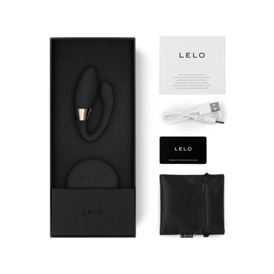 Вибратор для пар с 2 моторами и пультом ДУ, черный LELO Tiani Duo Black