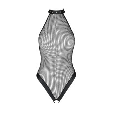 Боди-халтер с открытым доступом, чёрное Passion Moonlight Body Black, XXL/XXXL