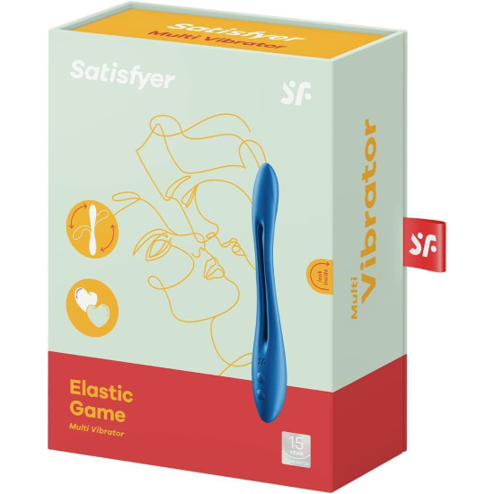 Гибкий универсальный вибратор для пар, тёмно-синий Satisfyer Elastic Game Dark Blue