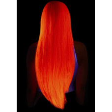 Неоново-рожева довга пряма перука з центральним проділом, 33″ Leg Avenue 33″ Long Straight Center Part Wig Neon Pink