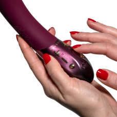 Вибратор для точки G с Treble and Bass Technology, 2 мотора, мягкий кончик Hot Octopuss Kurve