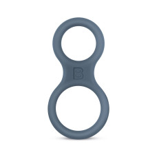 Классическое эрекционное кольцо для члена и яичек, серое Boners Classic Cock & Ball Ring Grey