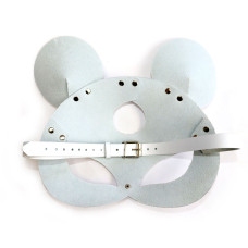 Шкіряна маска зайчика, біла Art of Sex Mouse Mask White