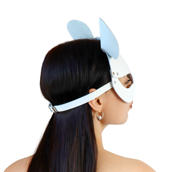Шкіряна маска зайчика, біла Art of Sex Mouse Mask White