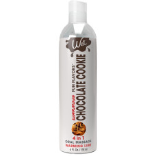 Согревающий лубрикант на водной основе со вкусом шоколадного печенья Wet Warming Chocolate Cookie 4 in 1, 118 ml