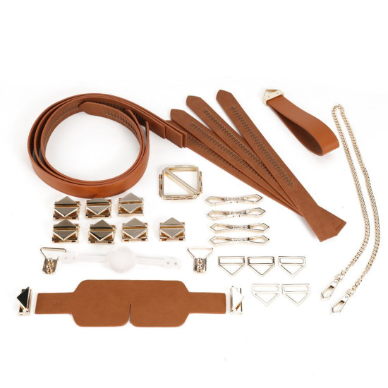 БДСМ-набор для связывания, коричневый Lockink Bondage & Restraint Brown Set