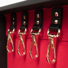 Набір для BDSM, 13 предметів, шкіра Bedroom Fantasies Bondage Suitcase 13 Pcs Cow Leather