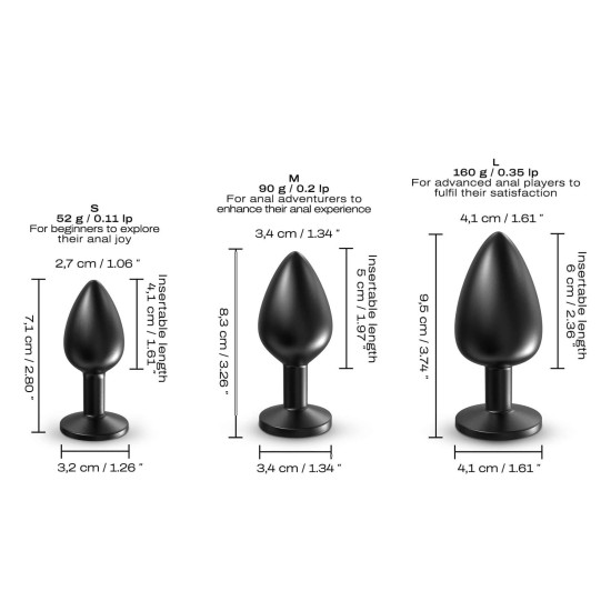 Анальная пробка Dorcel Onix Plug, L