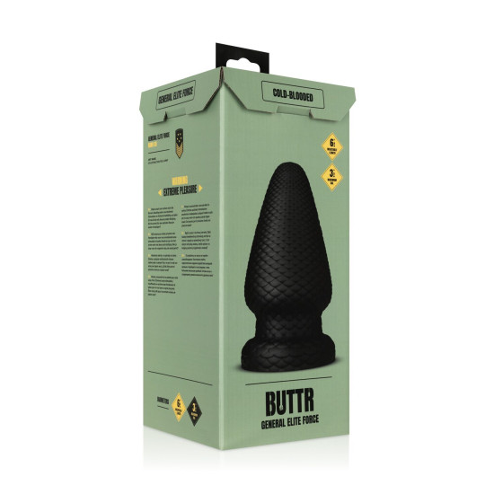Анальная пробка BUTTR Cold Blooded Scaled Butt Plug