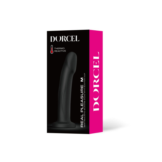 Фаллоимитатор на присоске, черный Dorcel Real Pleasure Black, M