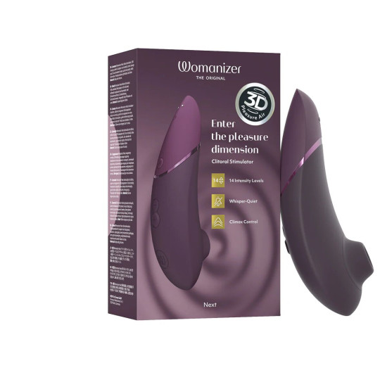 Вакуумний кліторальний стимулятор, фіолетовий Womanizer Next Dark Purple
