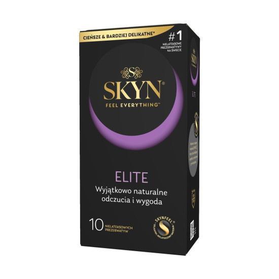 Ультратонкие безлатексные презервативы SKYN Elite, 10 шт