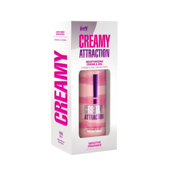 Увлажняющий крем-гель 2 в 1 с афродизиаком, унисекс Intt Creamy Attraction Seduction, 100 ml