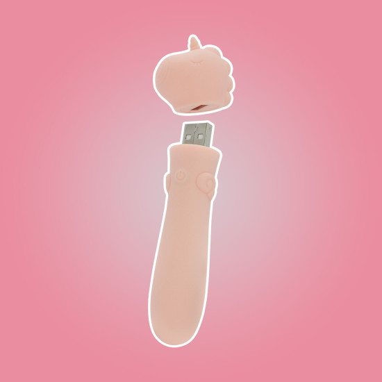 Вибропуля с USB-зарядкой Unihorn USB Bullet Heart Throb