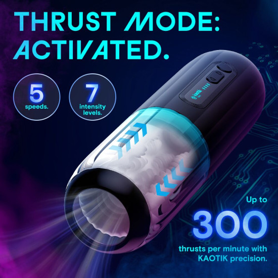 Смарт-мастурбатор, режим edging, имитация фрикций Kaotik Labs The Shockwave