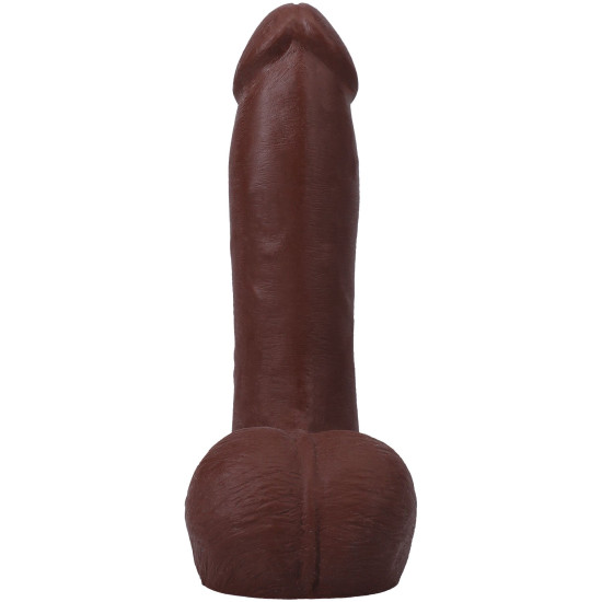Фаллоимитатор с мошонкой, длина 17.8 см Doc Johnson The Realistic Cock ULTRASKYN - 7 Inch with Balls Chocolate