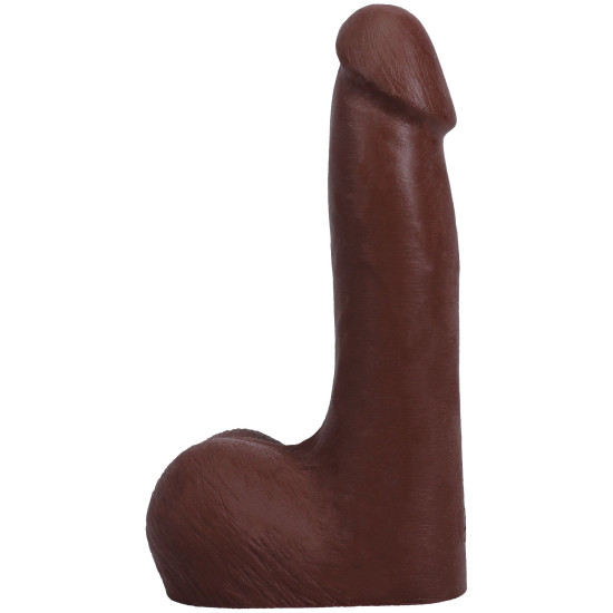Фаллоимитатор с мошонкой, длина 17.8 см Doc Johnson The Realistic Cock ULTRASKYN - 7 Inch with Balls Chocolate