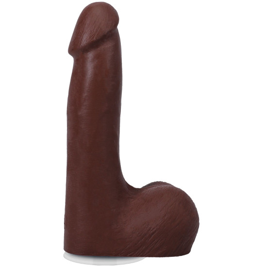 Фаллоимитатор с мошонкой, длина 17.8 см Doc Johnson The Realistic Cock ULTRASKYN - 7 Inch with Balls Chocolate